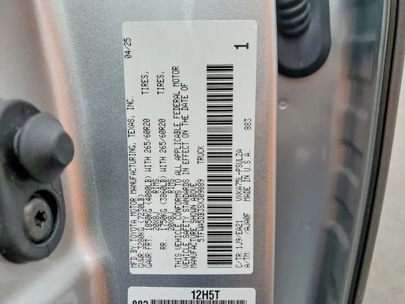 2025 TOYOTA TUNDRA LIMITED  