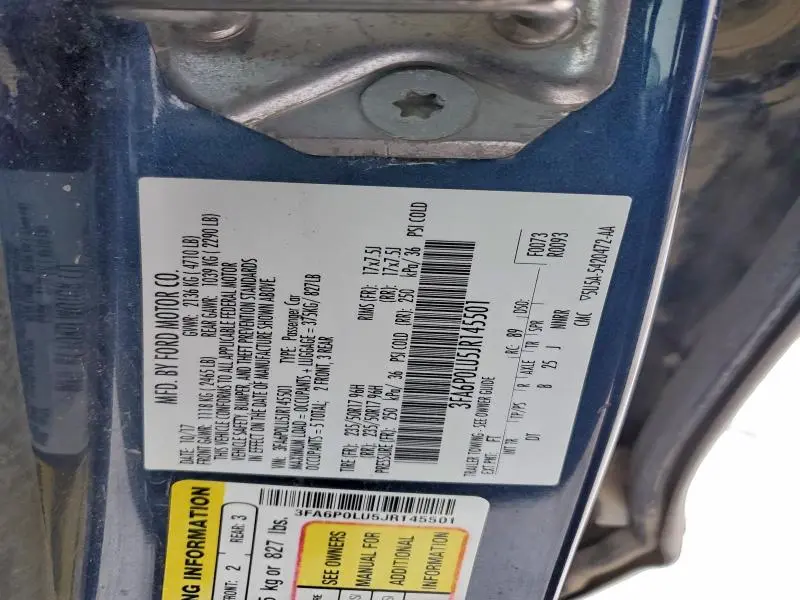 2018 FORD FUSION SE HYBRID  