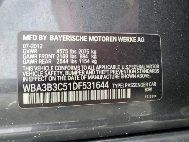 2013 BMW 328 XI  
