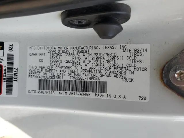 2014 TOYOTA TACOMA   