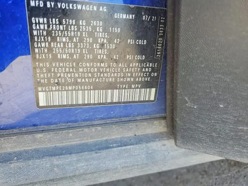 2021 VOLKSWAGEN ID.4 PRO S  