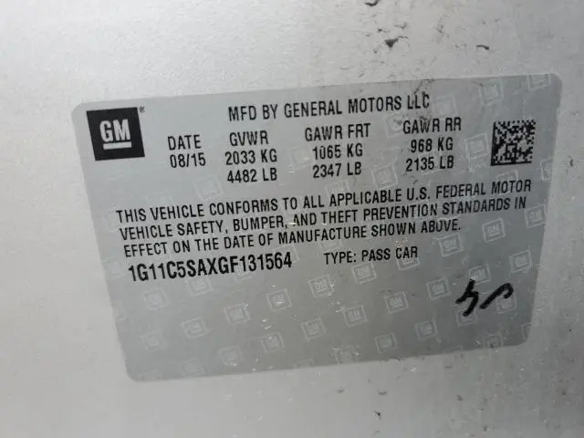 2016 CHEVROLET MALIBU LIMITED LT  