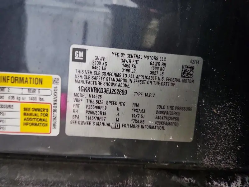 2014 GMC ACADIA SLT-1  