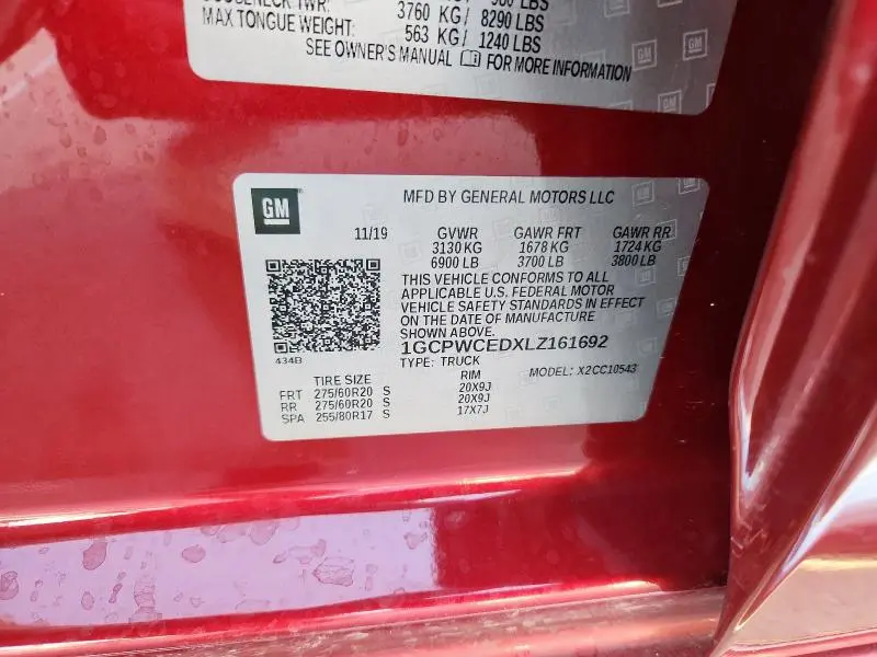 2020 CHEVROLET SILVERADO C1500 LT  