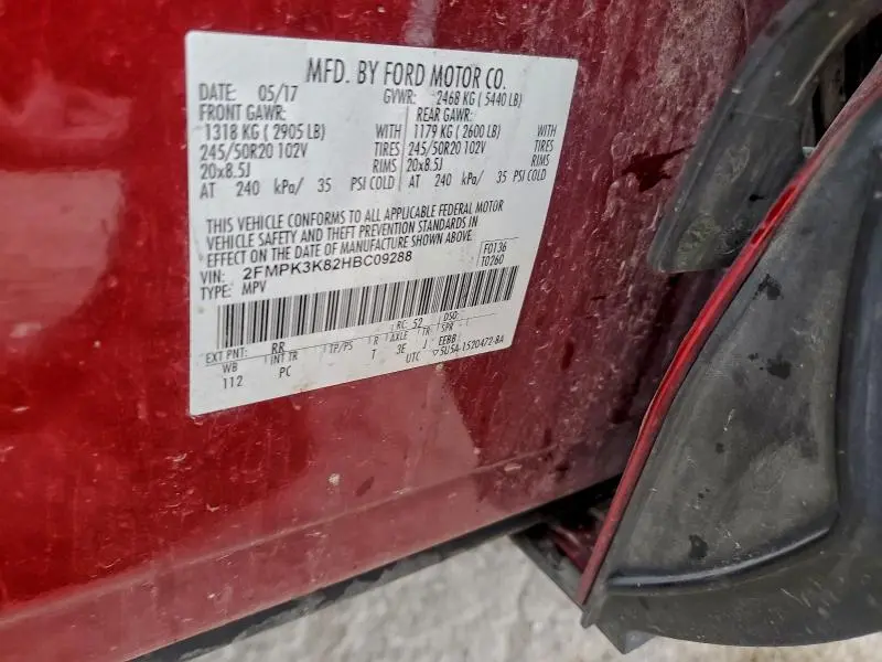 2017 FORD EDGE TITANIUM  