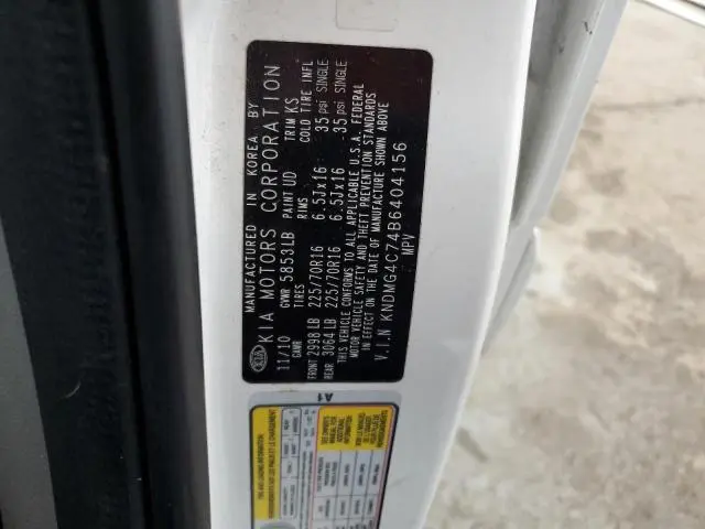 2011 KIA SEDONA LX  