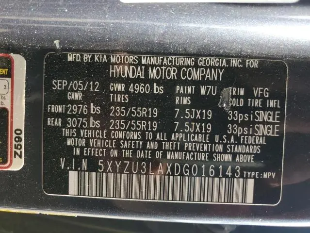 2013 HYUNDAI SANTA FE SPORT   