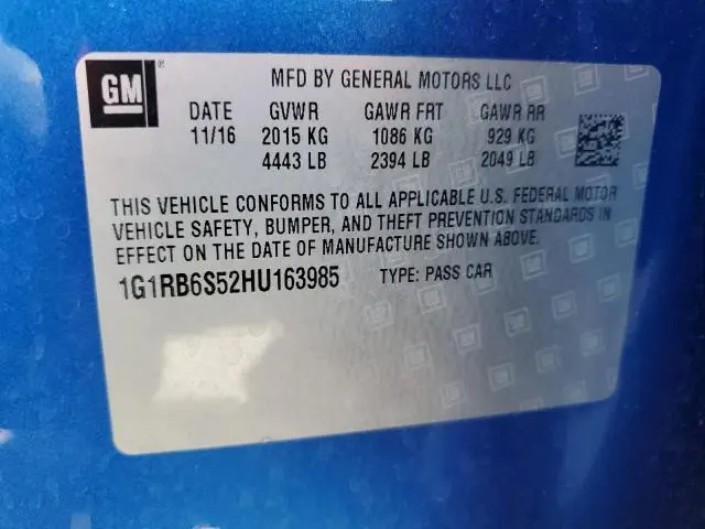2017 CHEVROLET VOLT PREMIER  