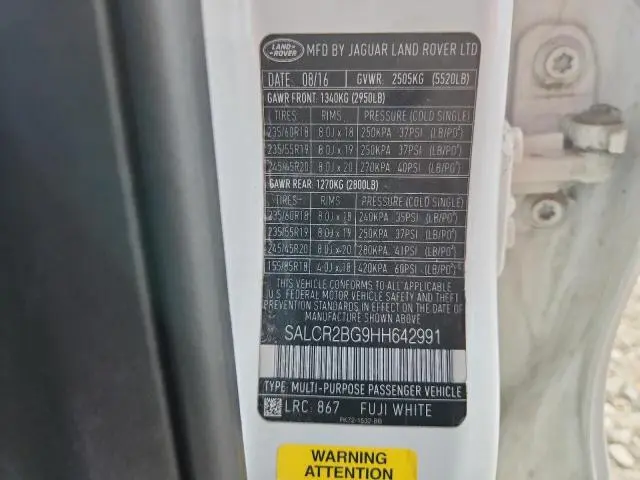 2017 LAND ROVER DISCOVERY SPORT HSE  