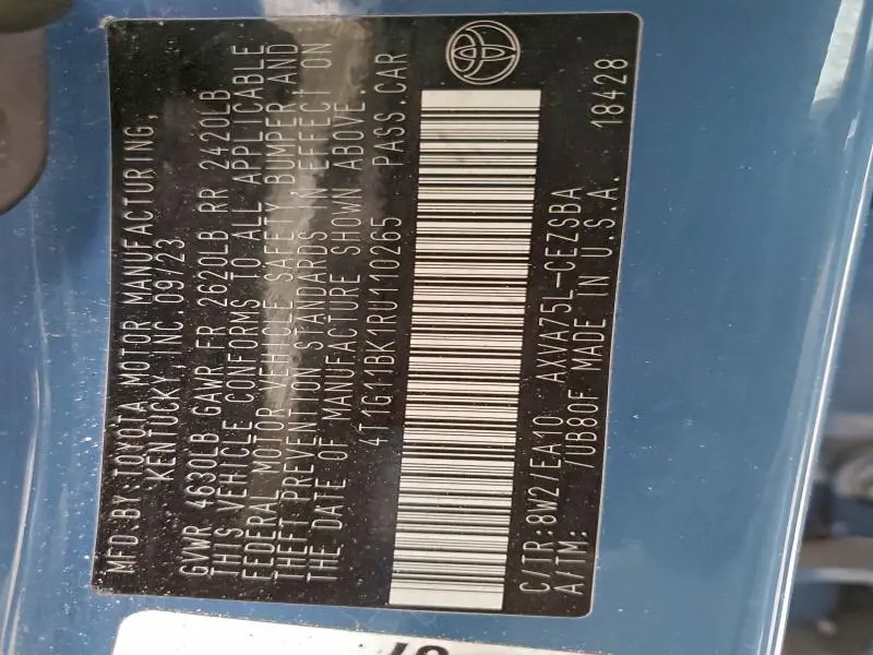 2024 TOYOTA CAMRY SE NIGHT SHADE  