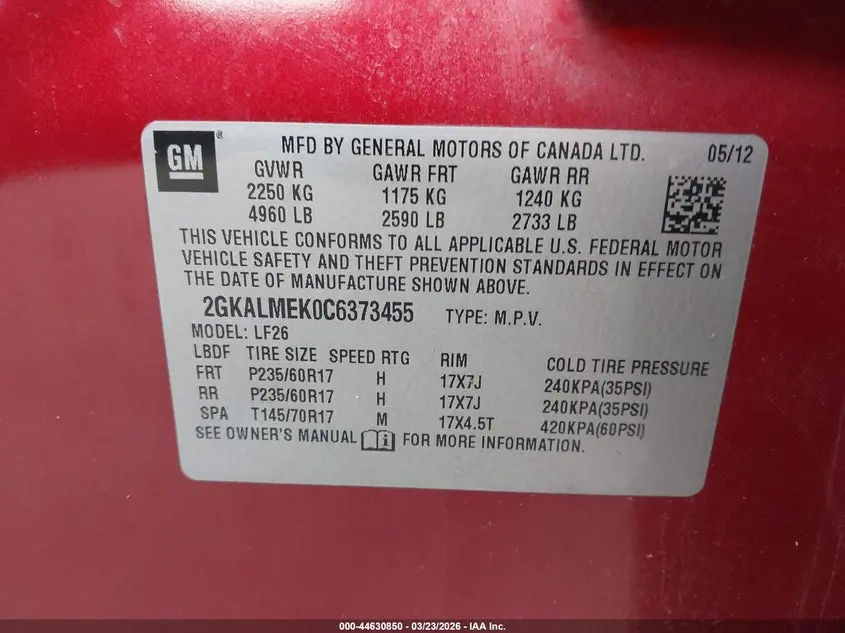 2012 GMC TERRAIN SLE-1