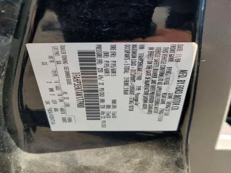 2010 FORD FOCUS S  