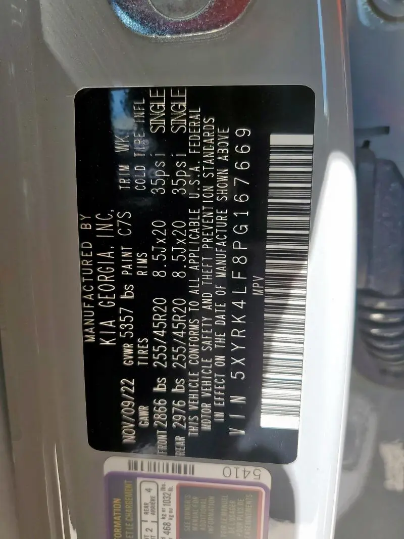 2023 KIA SORENTO SX  