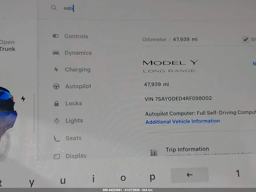 2024 TESLA MODEL Y RWD