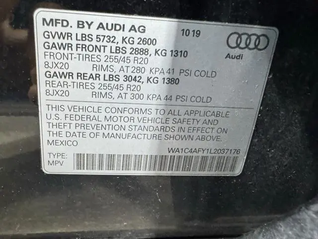 2020 AUDI SQ5 PRESTIGE  