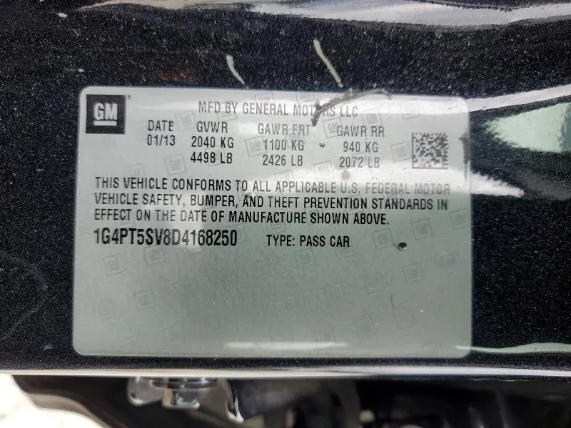 2013 BUICK VERANO PREMIUM  