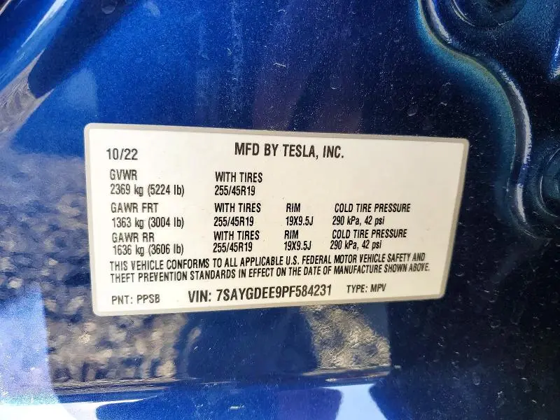 2023 TESLA MODEL Y   