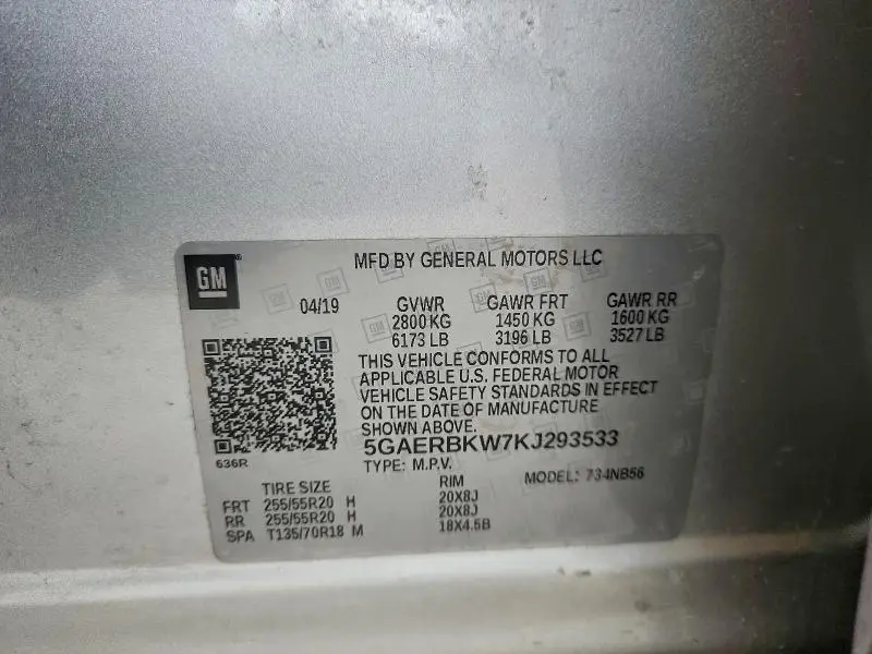 2019 BUICK ENCLAVE ESSENCE  