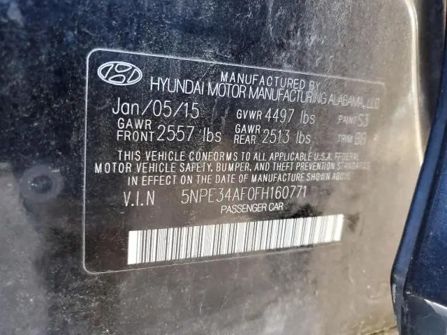 2015 HYUNDAI SONATA SPORT  