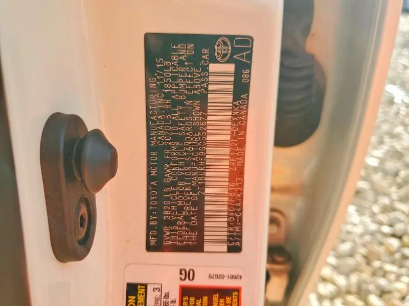 2016 TOYOTA COROLLA LE  