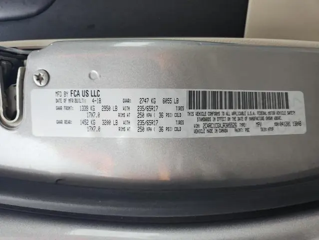 2018 CHRYSLER PACIFICA LX  
