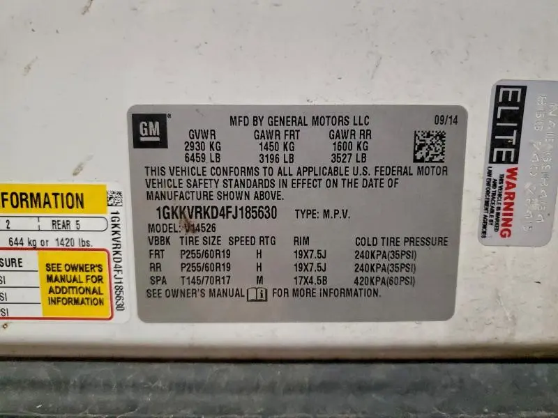 2015 GMC ACADIA SLT-1  