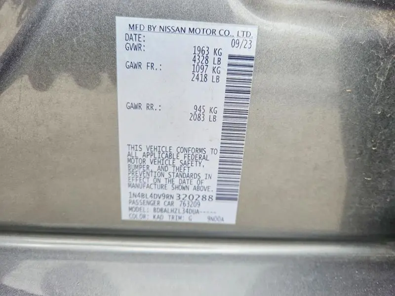 2024 NISSAN ALTIMA SV  