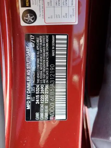 2018 MERCEDES-BENZ E 43 4MATIC AMG  