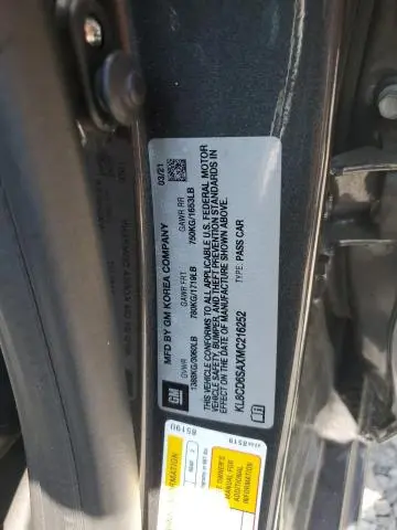 2021 CHEVROLET SPARK 1LT  