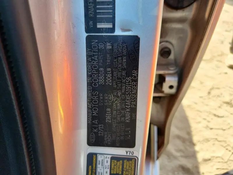 2014 KIA FORTE LX  