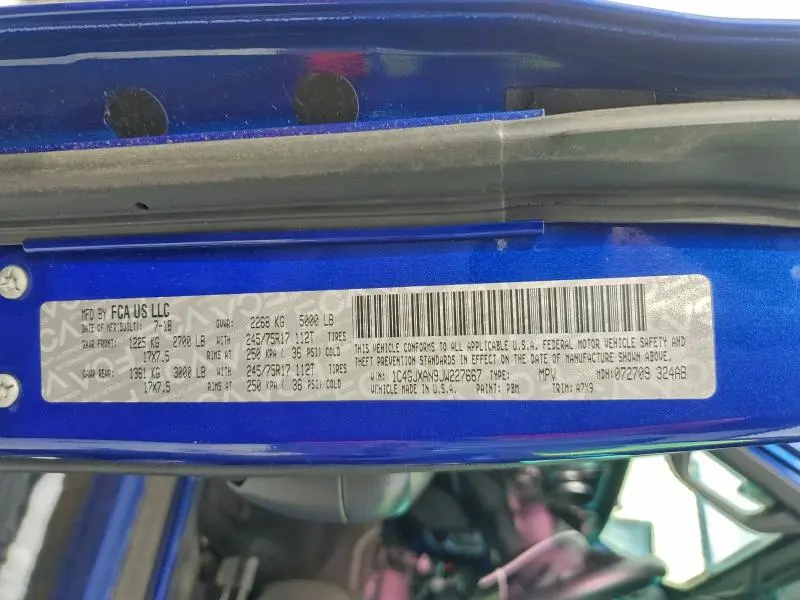 2018 JEEP WRANGLER SPORT  