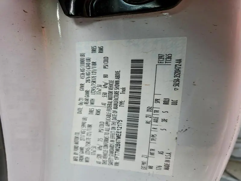 2021 FORD F250 SUPER DUTY  