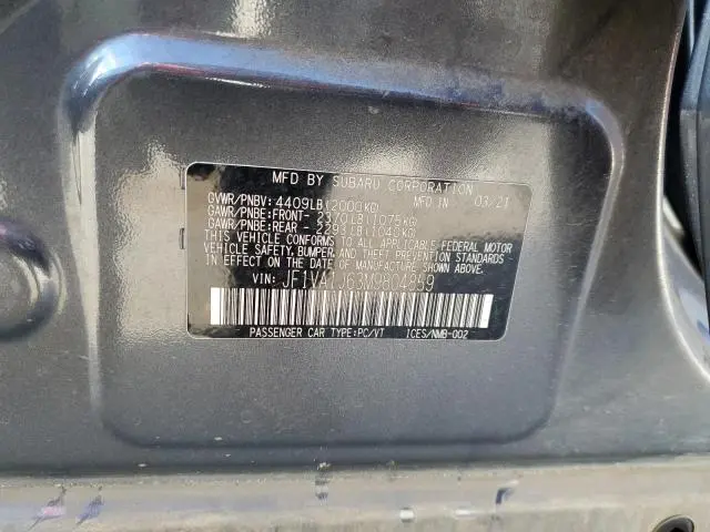 2021 SUBARU WRX LIMITED  