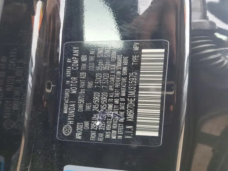 2021 HYUNDAI PALISADE CALLIGRAPHY  