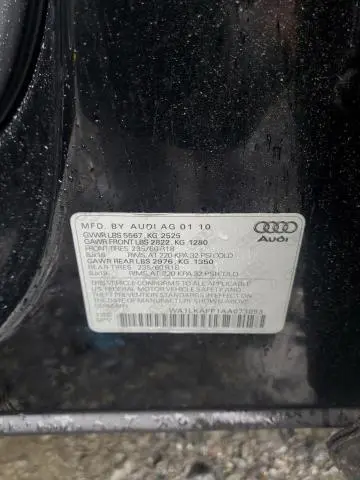 2010 AUDI Q5 PREMIUM PLUS  