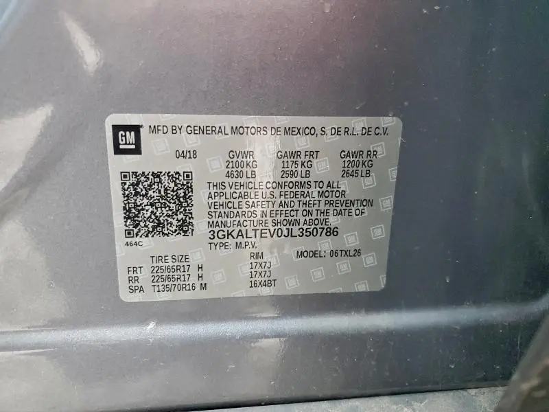 2018 GMC TERRAIN SLE  