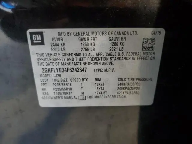 2015 GMC TERRAIN SLT  