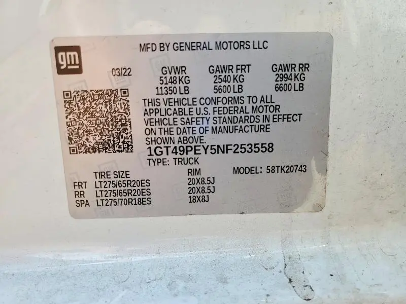 2022 GMC SIERRA K2500 AT4  