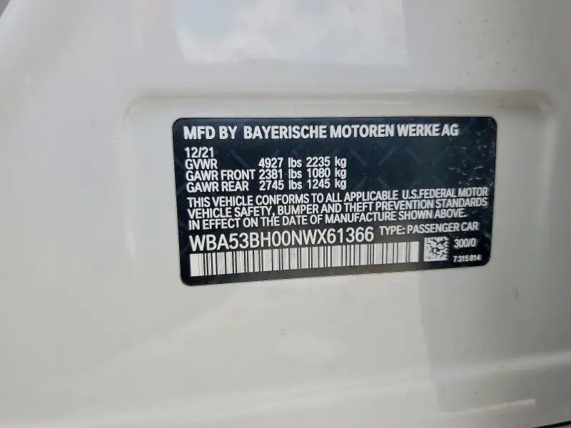 2022 BMW 530 I  