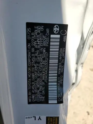 2025 TOYOTA PRIUS LE  