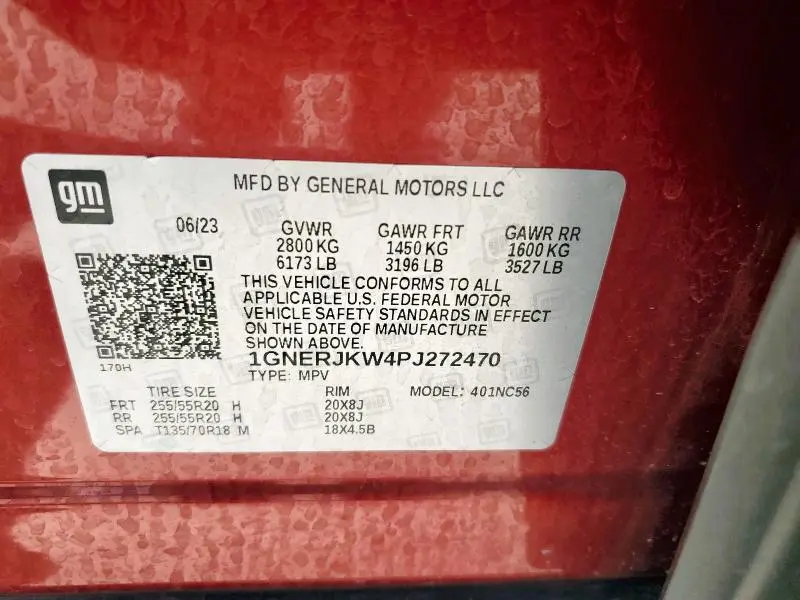 2023 CHEVROLET TRAVERSE RS  
