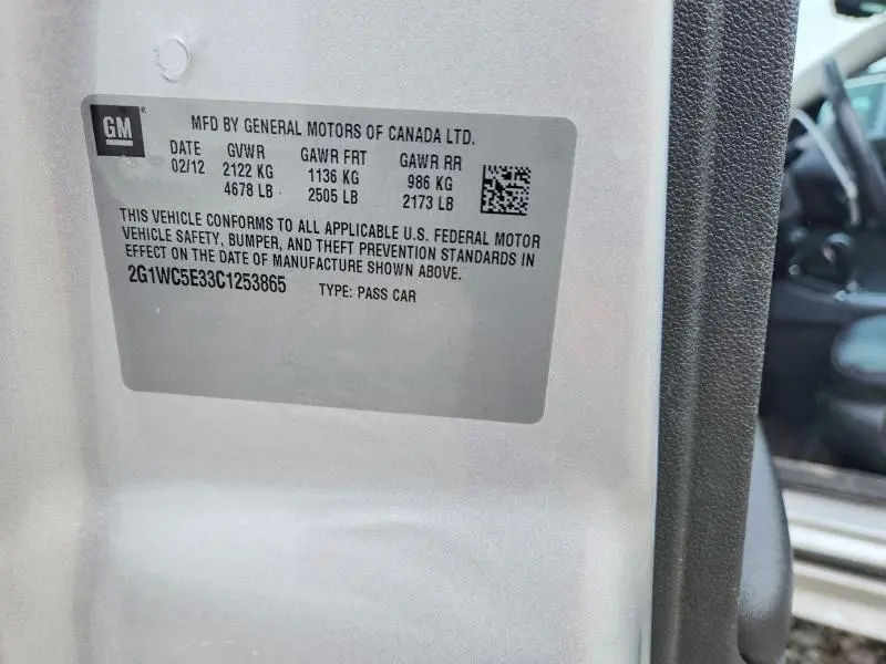 2012 CHEVROLET IMPALA LTZ  