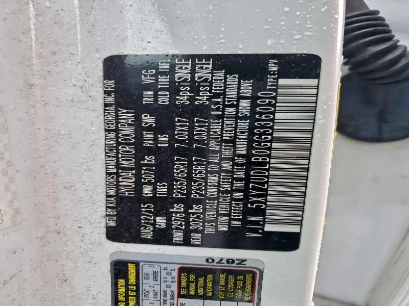 2016 HYUNDAI SANTA FE SPORT   