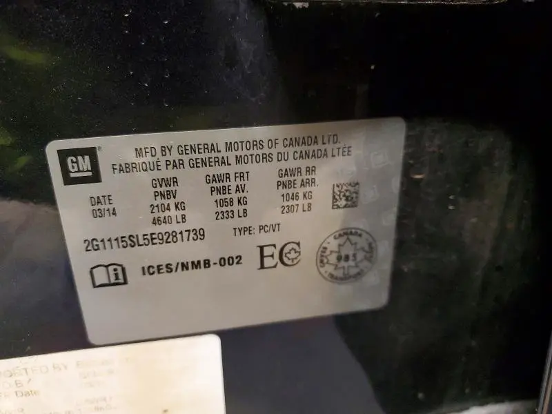 2014 CHEVROLET IMPALA LT  