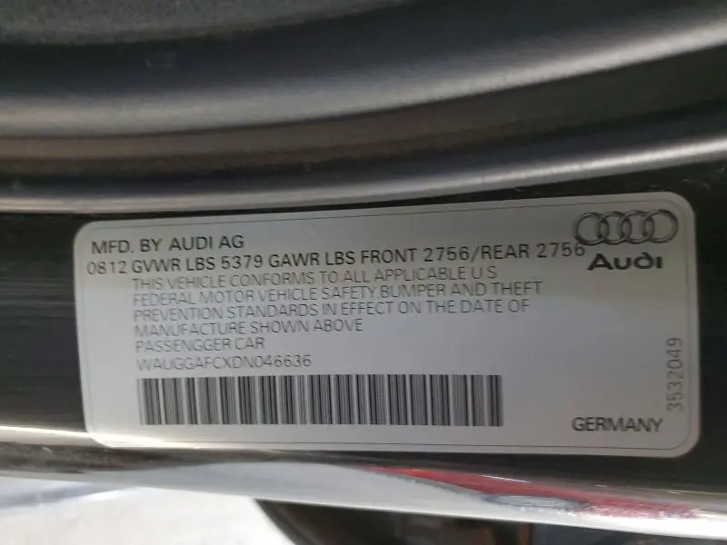 2013 AUDI A6 PREMIUM PLUS  