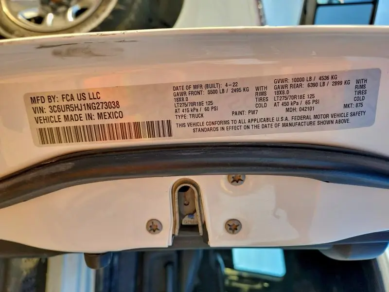 2022 RAM 2500 TRADESMAN  