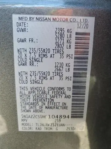 2021 NISSAN MURANO SL