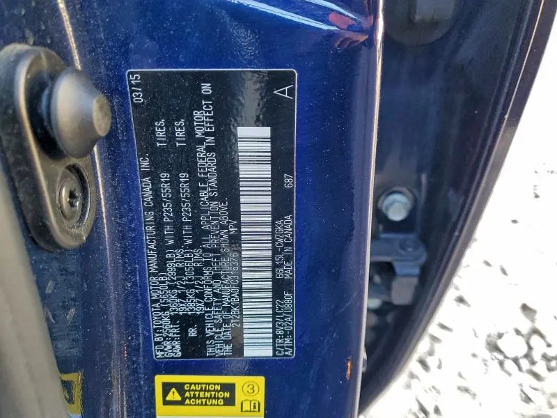 2015 LEXUS RX 350 BASE  