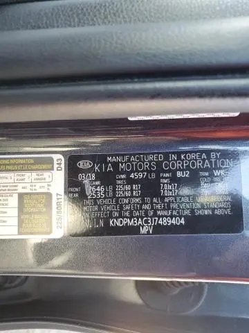 2018 KIA SPORTAGE LX  