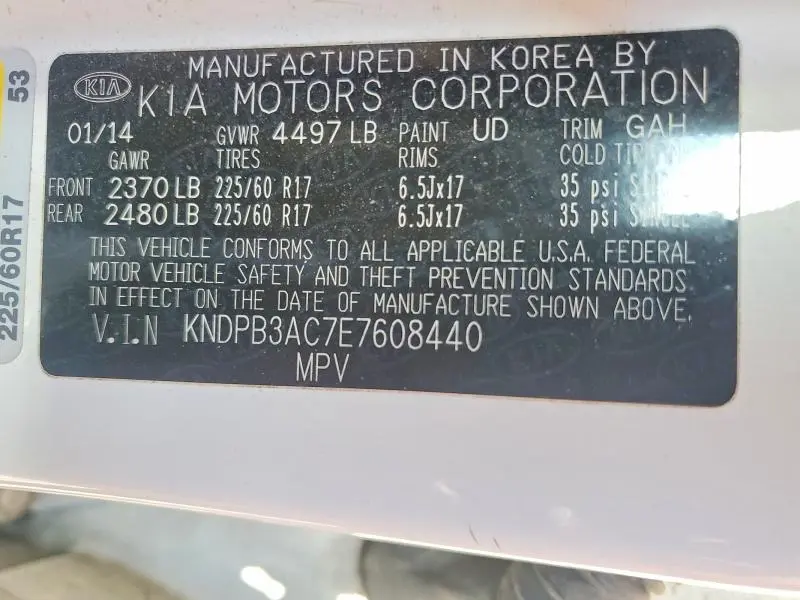 2014 KIA SPORTAGE LX  